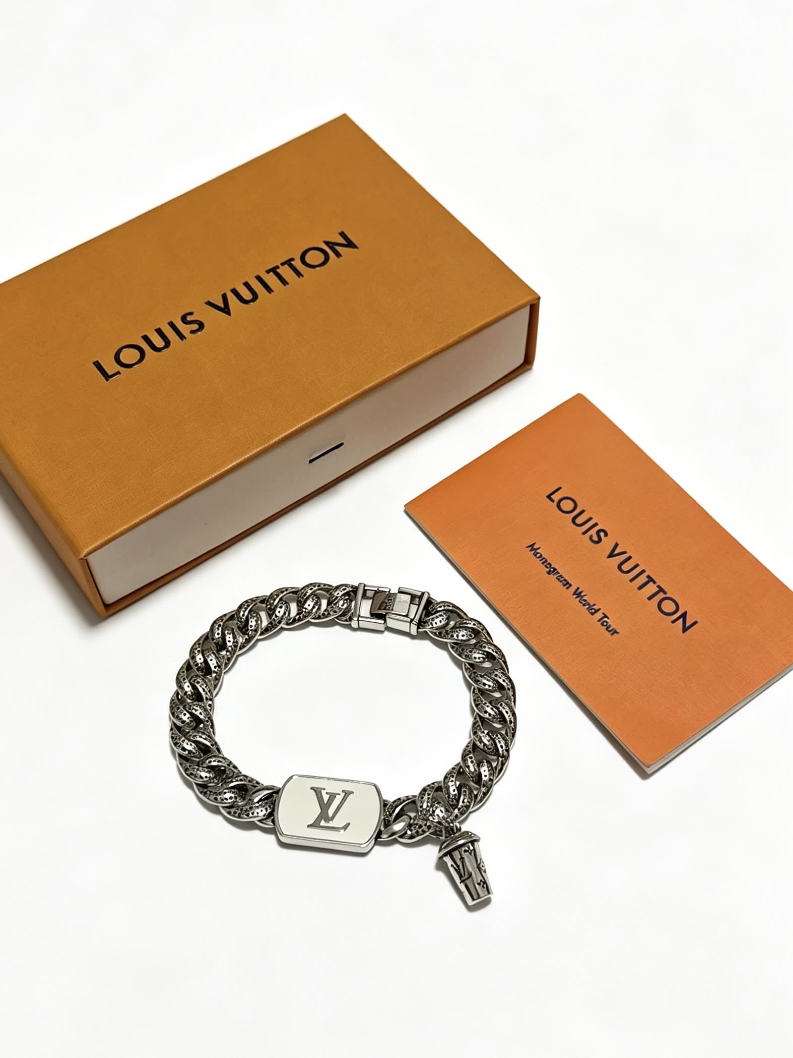 Louis Vuitton Silver Tone Bracelet